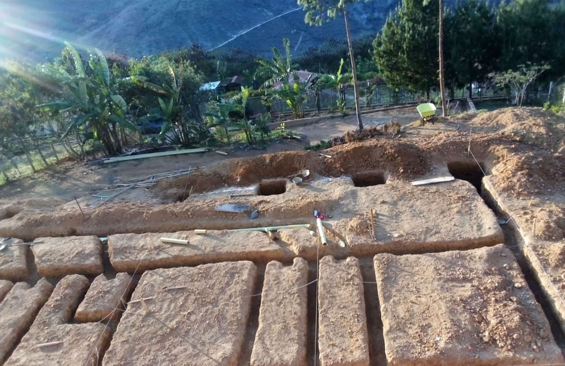 1_0014_f889f290-304f-449c-8c6e-7c8e56c8b805 Eco-Retreat Colombia - picture of the ground being excavated to begin placing the ground work