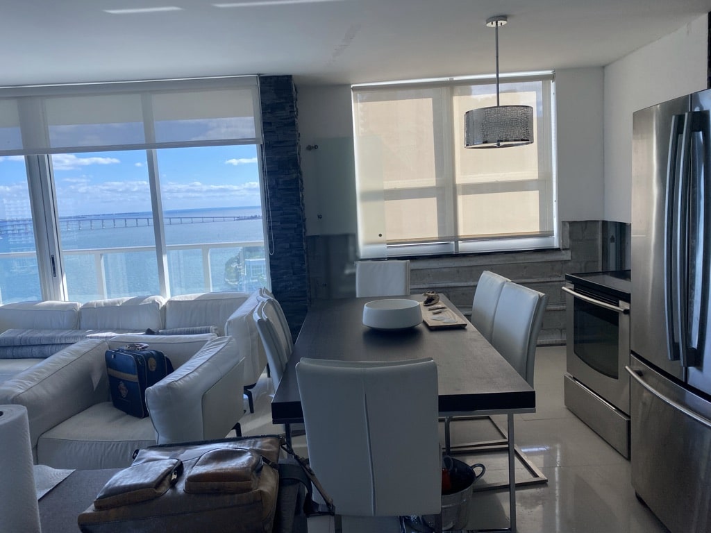 brickel before 2 Modular Business Office - view of the front porch with wooden roof, designed by Beatrice Leupold